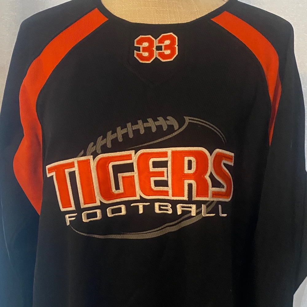 Tigers Football Jersey - Black and Orange